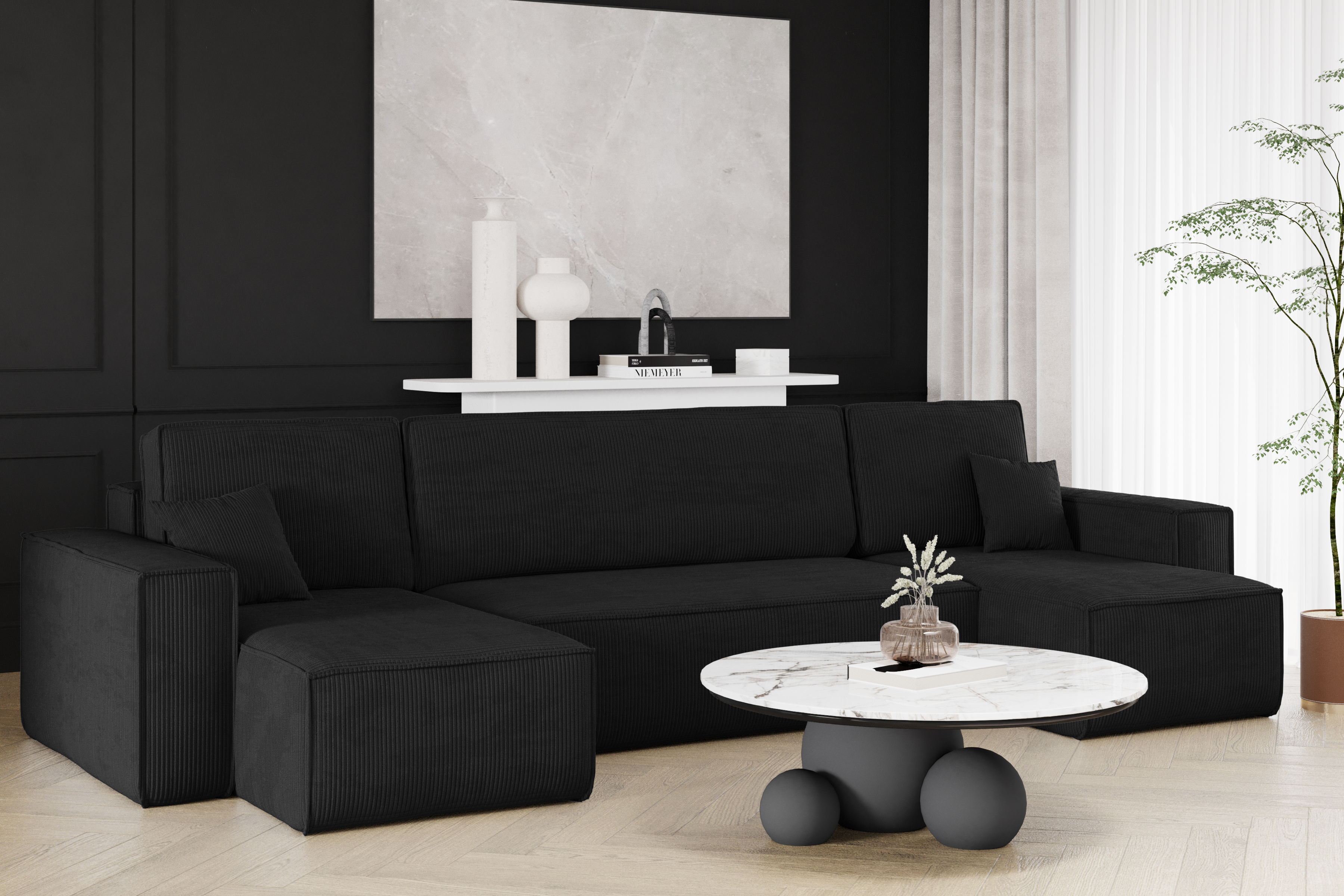 Ecksofa Karl U Schwarz